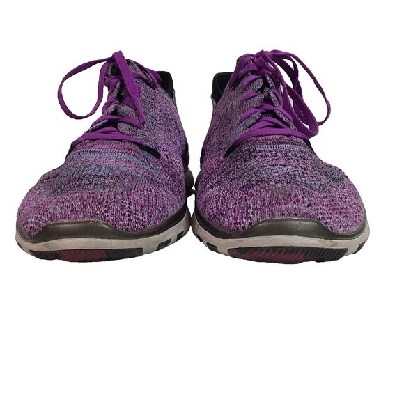 Nike TR 5 Flyknit - Women's Sz 9.5 - Purple Lightweight Running Shoes 718785-501 - Picture 2 of 8